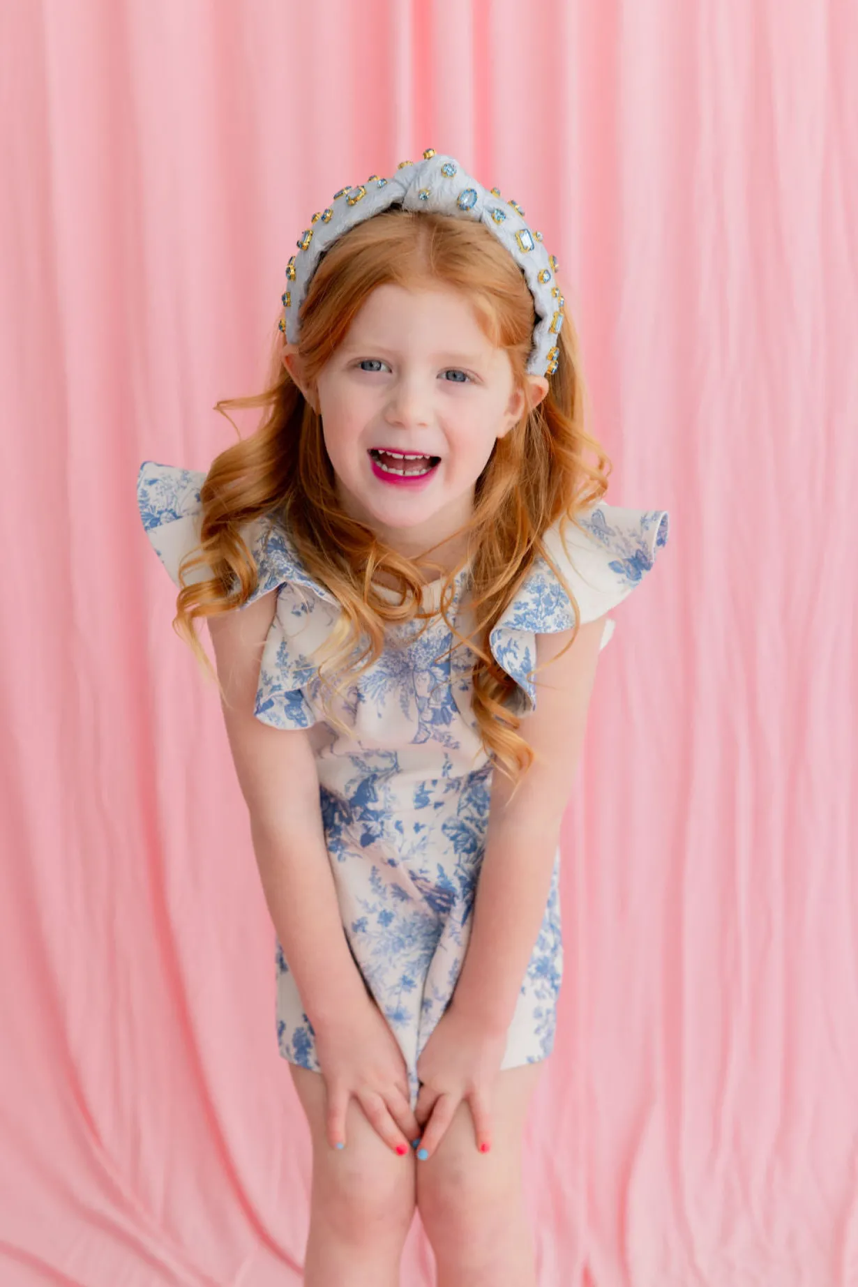 child_size_light_blue_tex_3.webp Child Size Light Blue Textured Headband with Crystals-Brianna Cannon Best