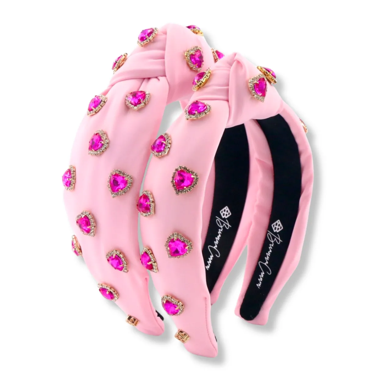 child_size_light_pink_hea_6.webp Child Size Light Pink Headband with Hot Pink Pavé Crystal Hearts-Brianna Cannon Sale