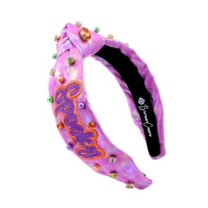 Child Size Metallic Iridescence SPOOKY Headband with Crystals-Brianna Cannon Sale