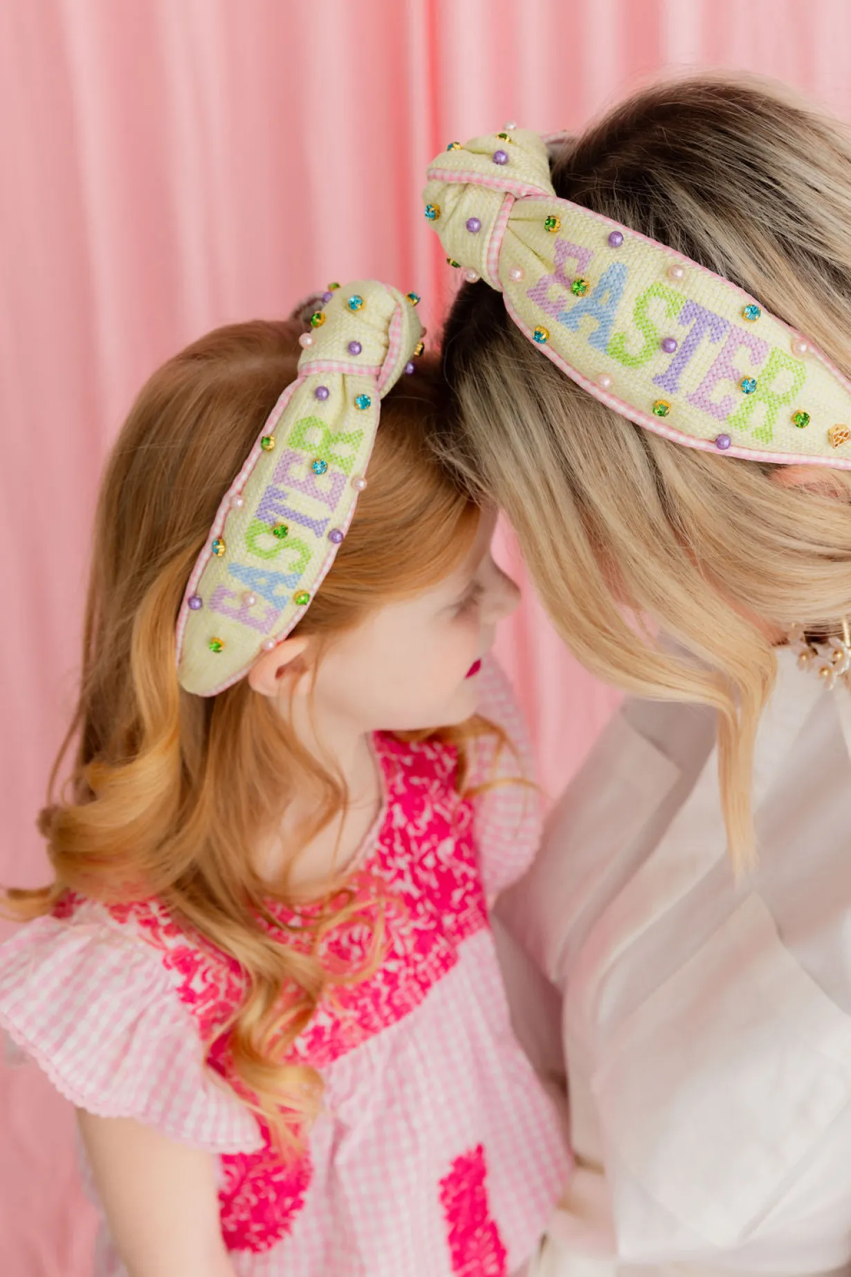 child_size_pastel_yellow__3.webp Child Size Pastel Yellow EASTER Cross Stitch Headband-Brianna Cannon Hot