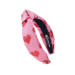 Child Size Pink & Red Hearts Shimmer Headband-Brianna Cannon Online