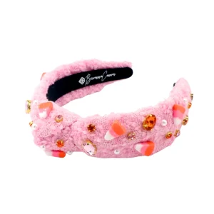 Child Size Pink Candy Corn Headband with Crystals-Brianna Cannon Clearance