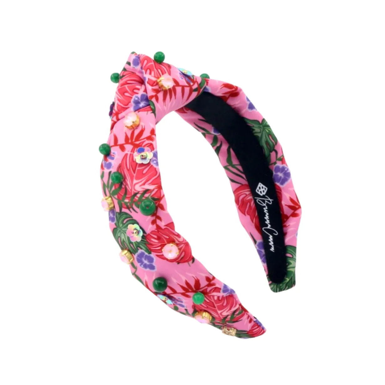 child_size_pink_luau_head_0.webp Child Size Pink Luau Headband with Crystals & Beads-Brianna Cannon Sale
