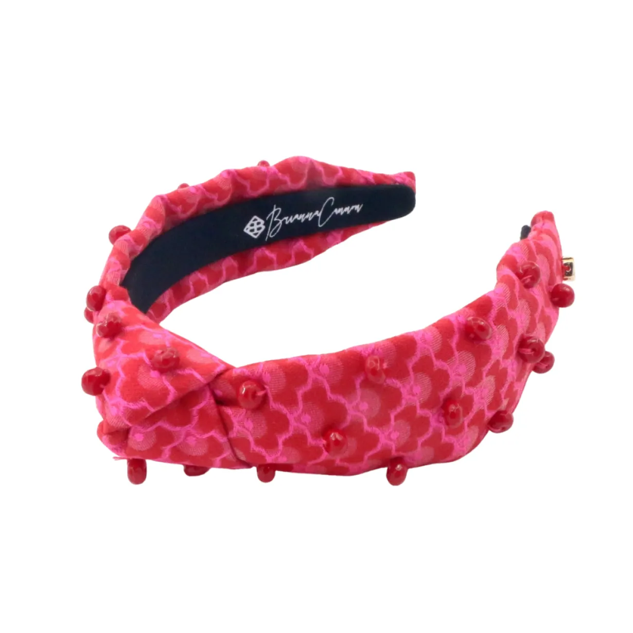 child_size_pink_scalloped_2.webp Child Size Pink Scalloped Headband with Pink Beads-Brianna Cannon Sale