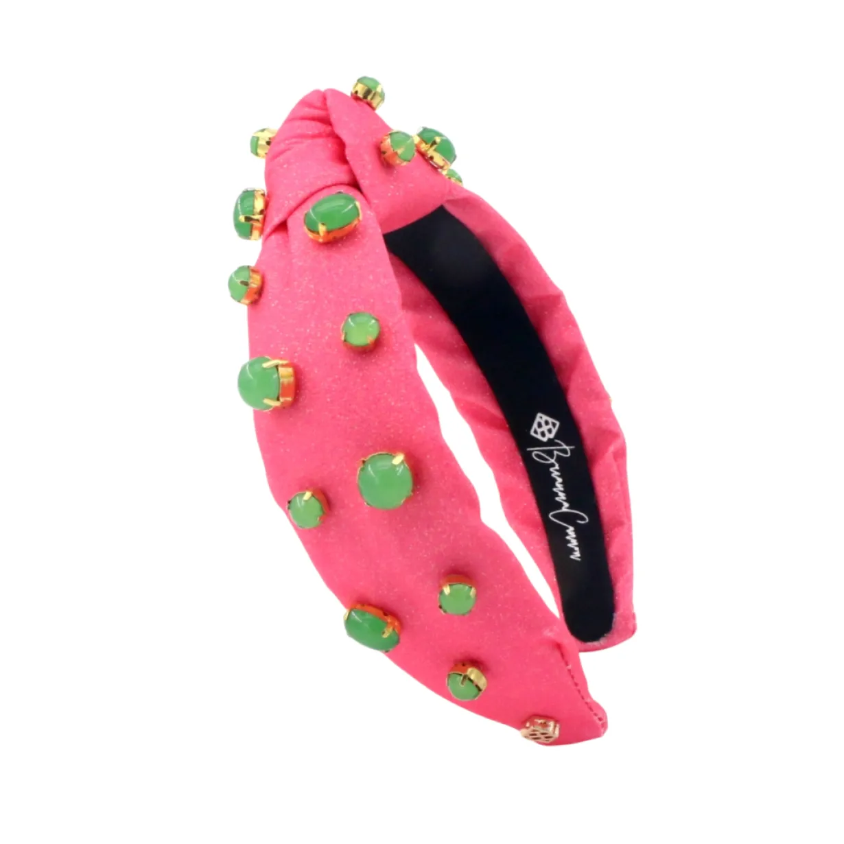 child_size_pink_shimmer_h_0.webp Child Size Pink Shimmer Headband with Jade Stones-Brianna Cannon Outlet
