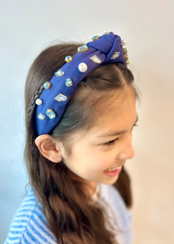 Child Size Prince of Peace Logo Headband With Pearls and Crystals-Brianna Cannon Sale