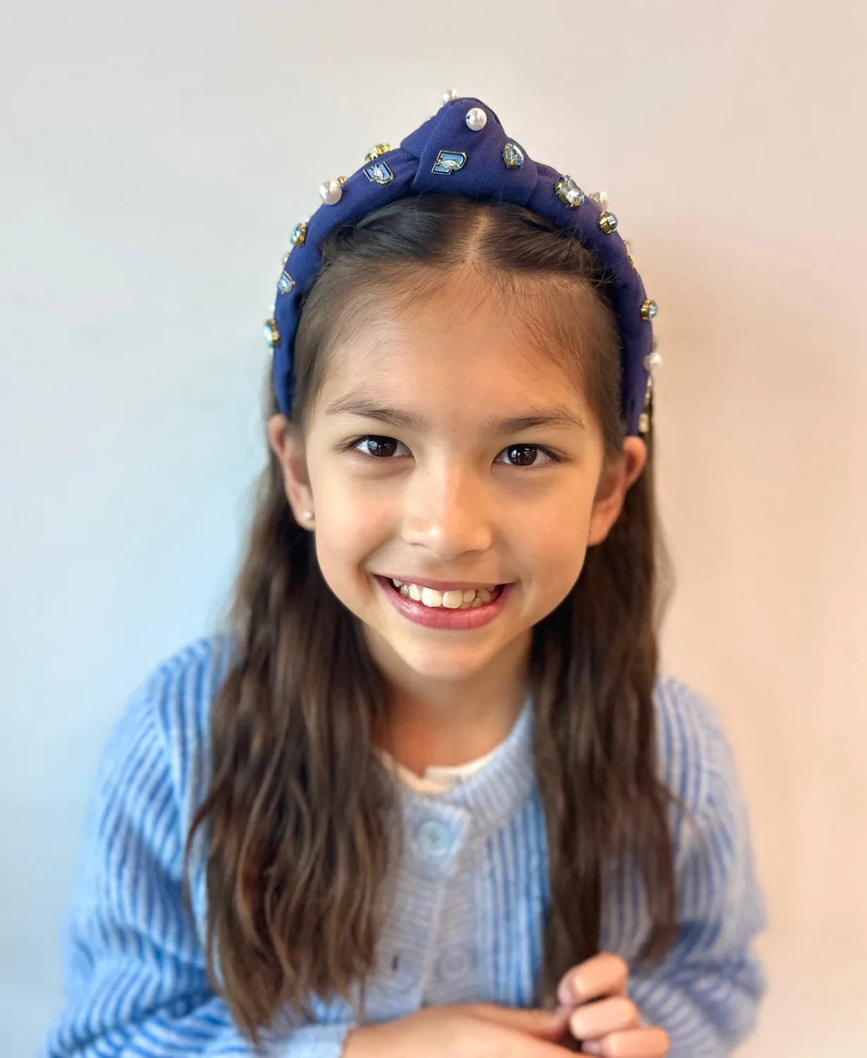 child_size_prince_of_peac_2-1.webp Child Size Prince of Peace Logo Headband With Pearls and Crystals-Brianna Cannon Sale