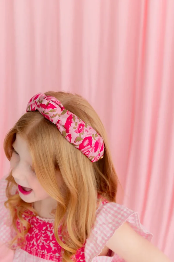 Child Size Rose Garden Brocade Headband-Brianna Cannon Fashion