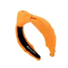 Child Size Solid Tweed and Gold Headband in Orange-Brianna Cannon Best