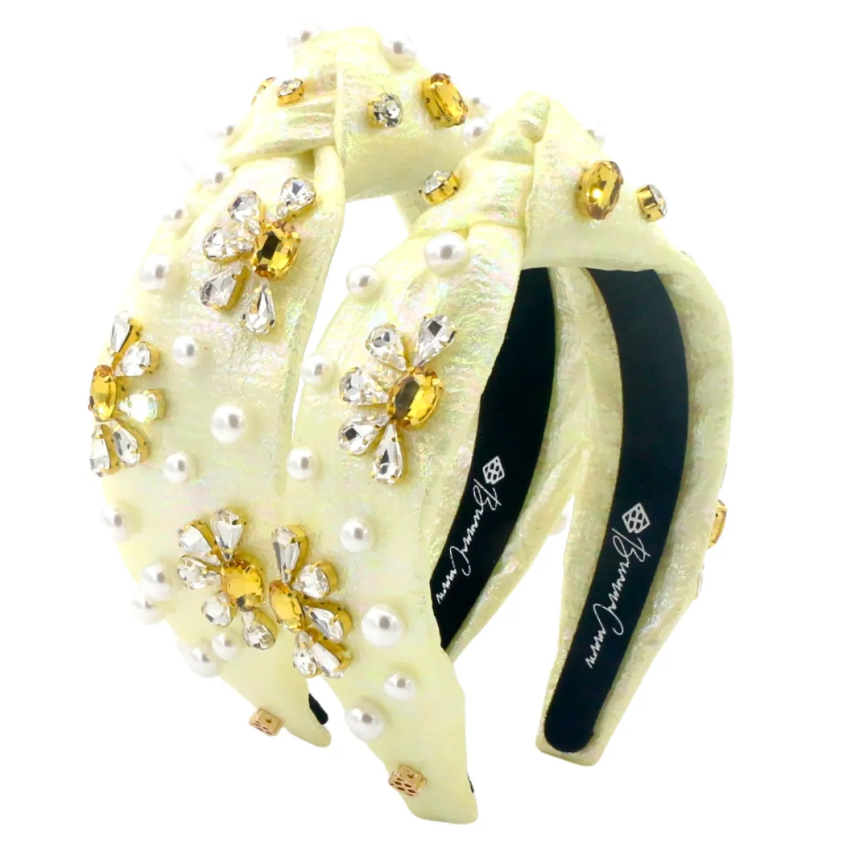 child_size_yellow_shimmer_4.webp Child Size Yellow Shimmer Daisy Headband-Brianna Cannon Clearance