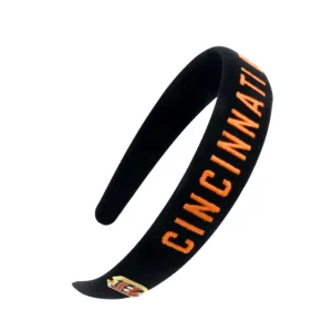 Cincinnati Bengals Thin Embroidered Headband-Brianna Cannon Fashion