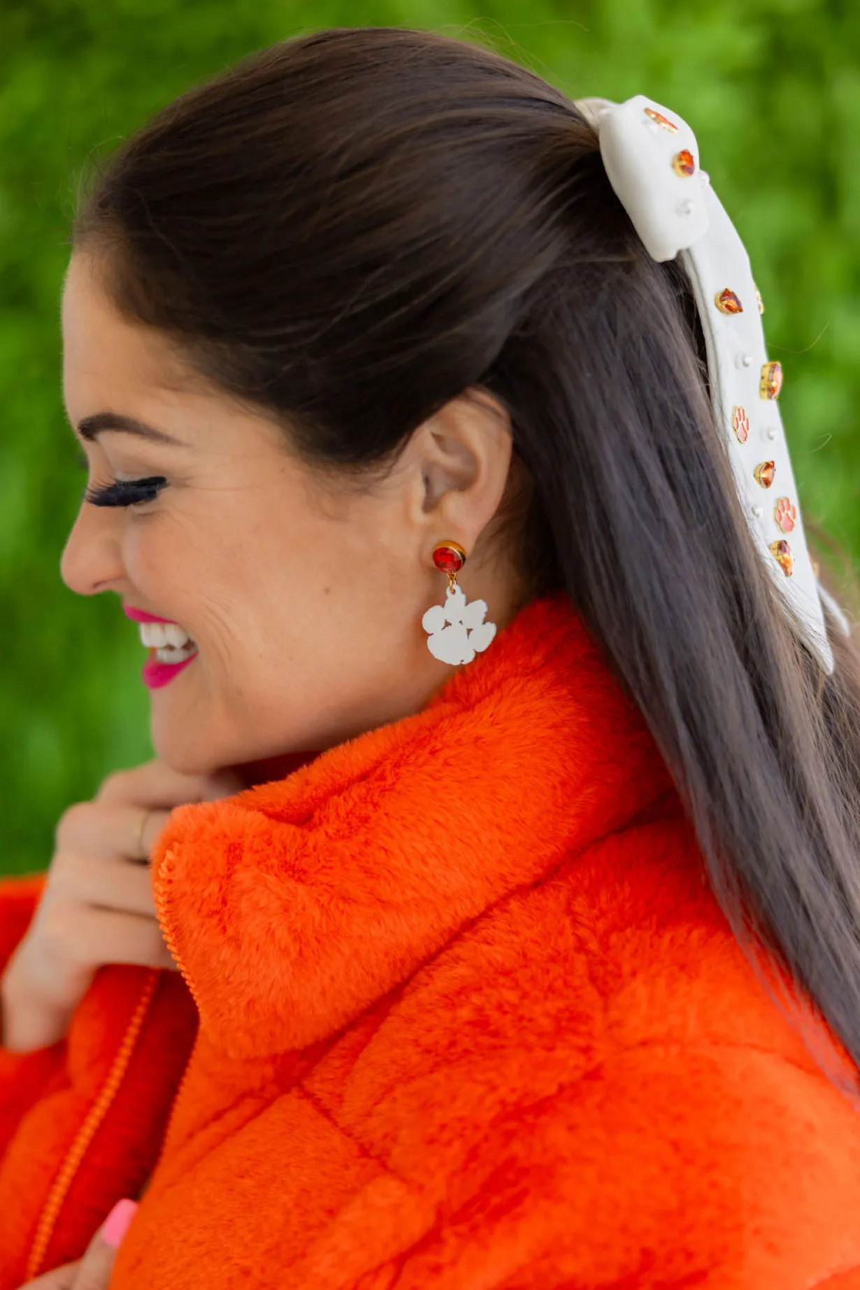 clemson_mini_white_paw_ea_1.webp Clemson Mini White Paw Earrings-Brianna Cannon Sale
