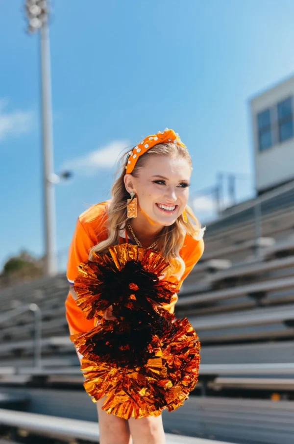Clemson Orange Logo Headband-Brianna Cannon Online