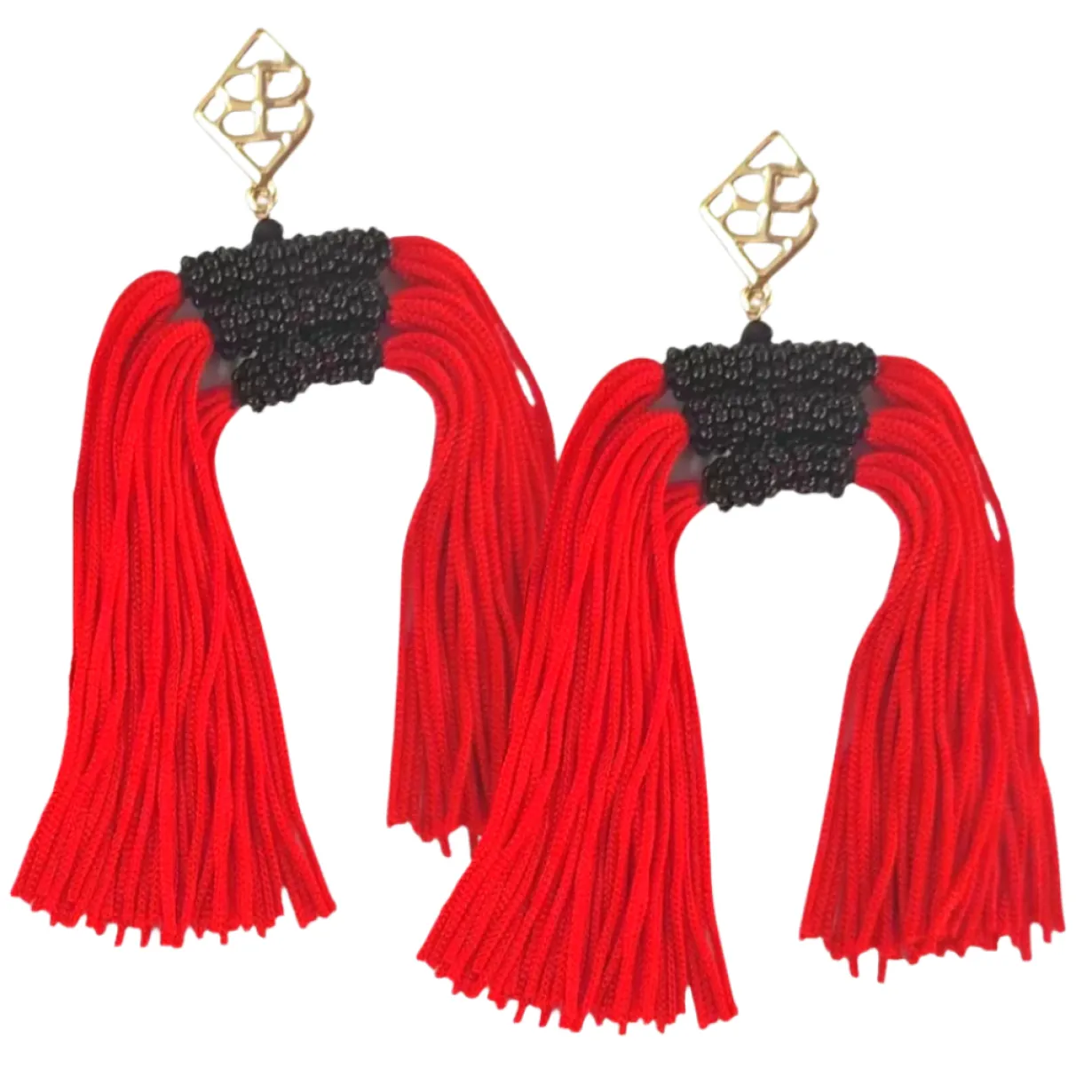 color_block_tassel_earrin_0-8.webp Color Block Tassel Earrings - Red and Black-Brianna Cannon New