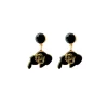 Colorado Mini Black CU Earrings-Brianna Cannon Outlet