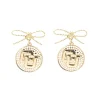 Colorado Pearl Bow Medallion Earrings-Brianna Cannon New