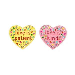 1 Corinthians Candy Heart Studs-Brianna Cannon Discount