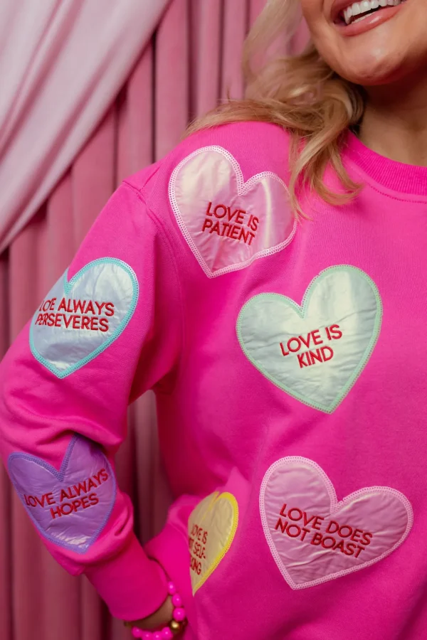 1 Corinthians Candy Hearts Sweatshirt-Brianna Cannon Best