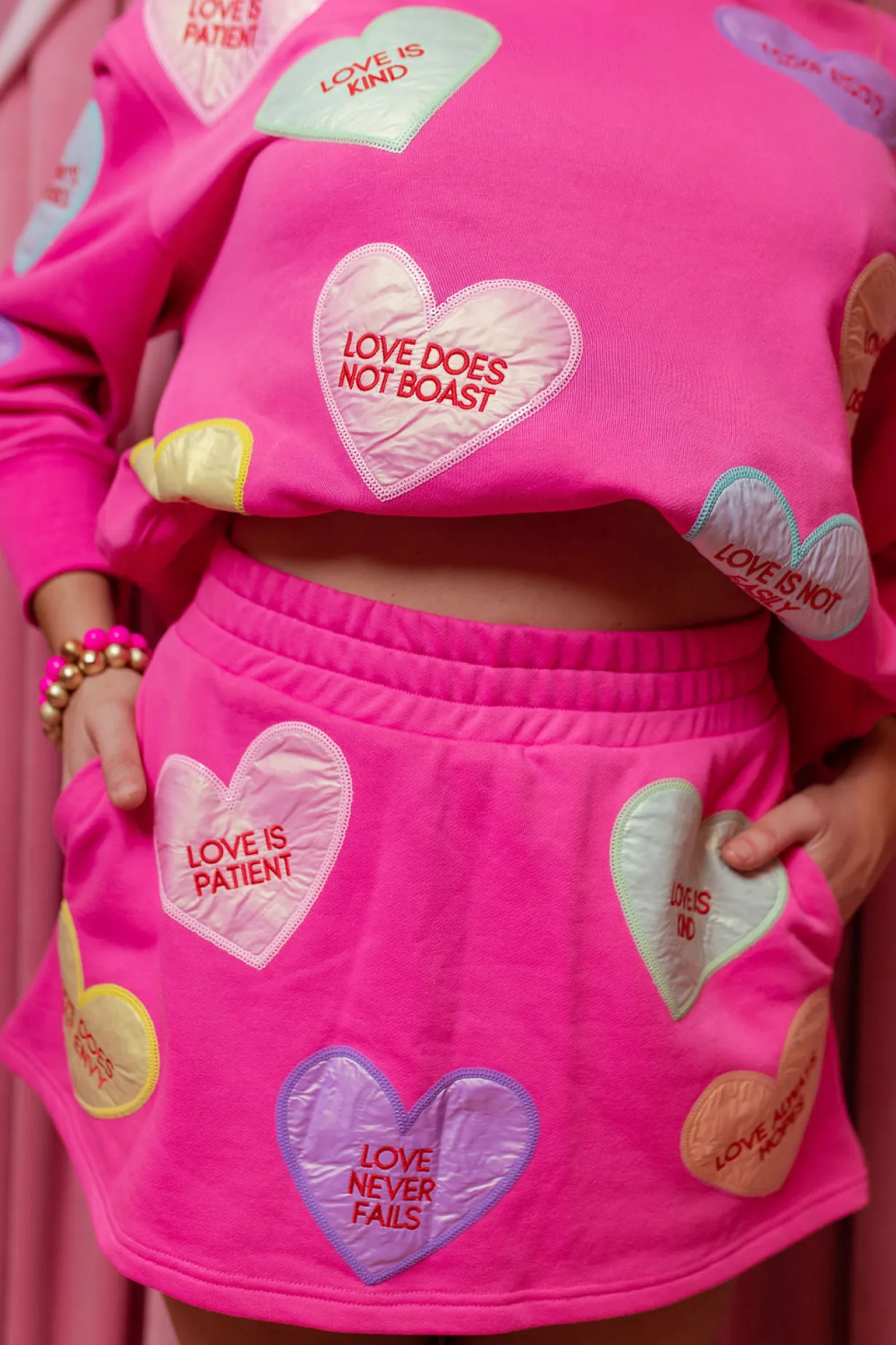 corinthians_candy_hearts_0.webp 1 Corinthians Candy Hearts Skirt/Skort-Brianna Cannon Best