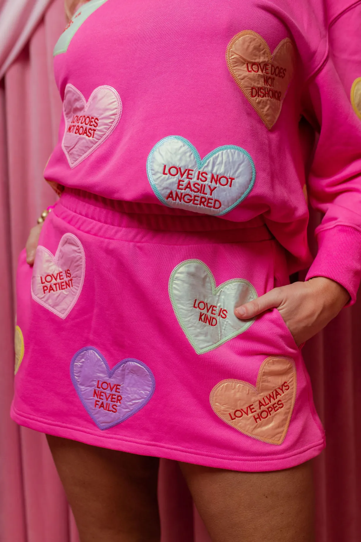 corinthians_candy_hearts_3.webp 1 Corinthians Candy Hearts Skirt/Skort-Brianna Cannon Best