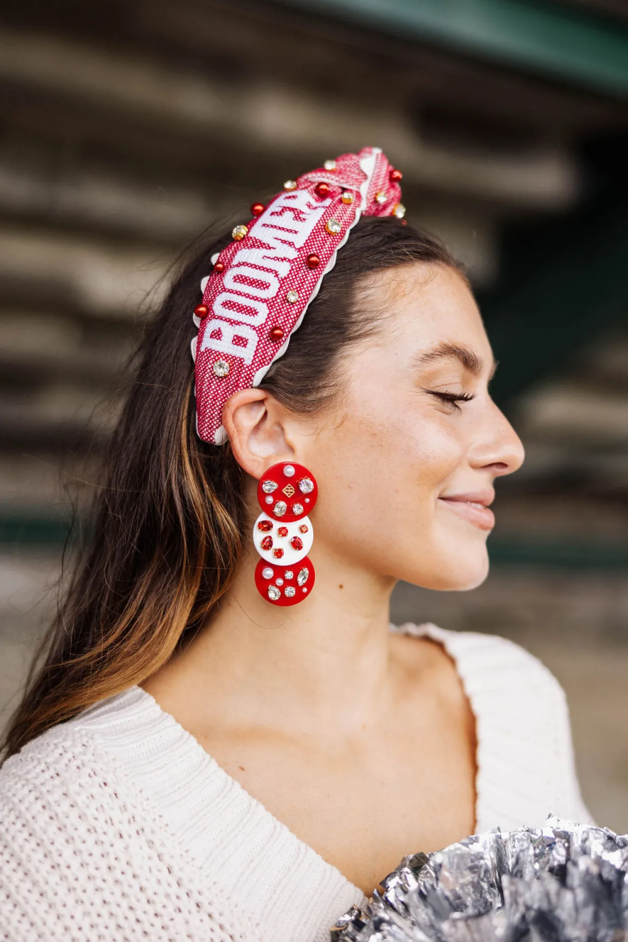 crimson_and_white_triple__1.webp Crimson and White Triple Dot Earrings-Brianna Cannon Sale