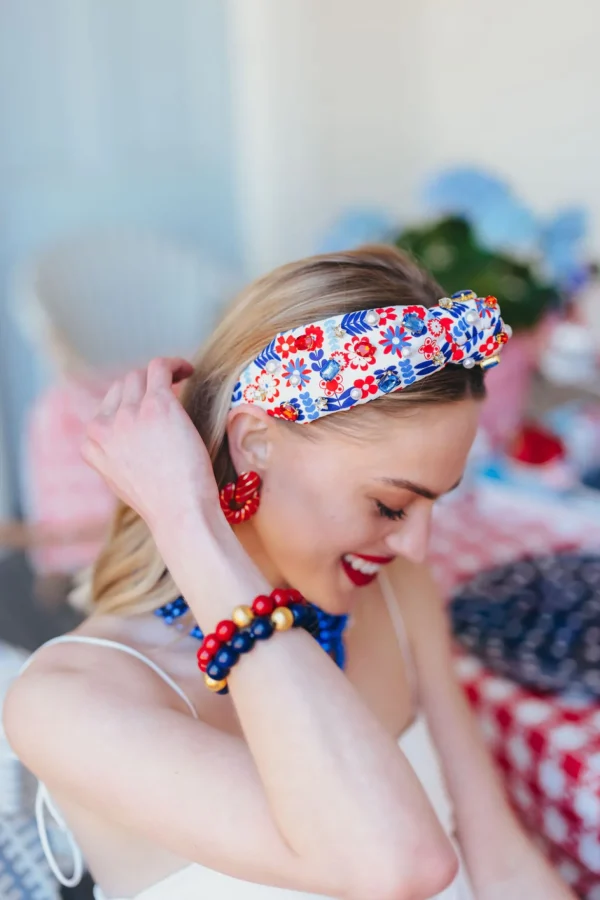 Crimson Beaded Brianna Bracelet-Brianna Cannon Fashion