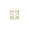 Crystal MOM Stud Earrings-Brianna Cannon Clearance
