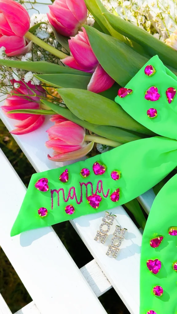 Crystal MOM Stud Earrings-Brianna Cannon Clearance