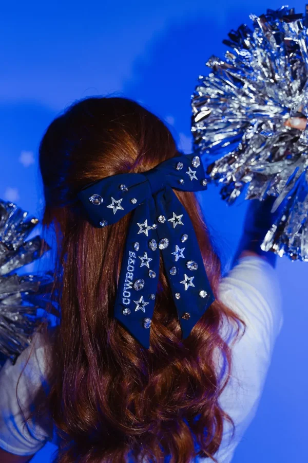 Dallas Cowboys Navy Bow Barrette-Brianna Cannon Discount