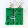 Dallas Stars - Green DALLAS STARS over Black Glitter with White Logo Top-Brianna Cannon Best