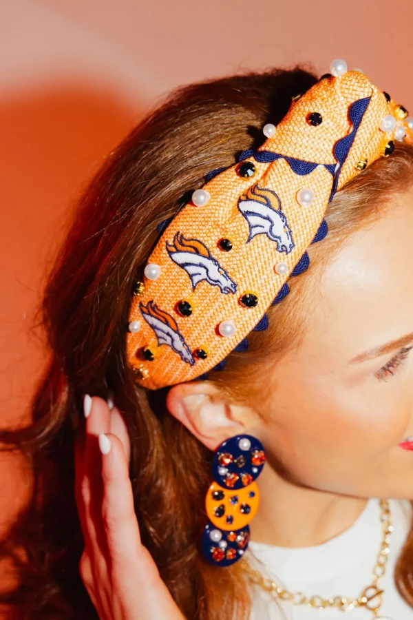 Denver Broncos Adult Cross Stitch Headband-Brianna Cannon Discount