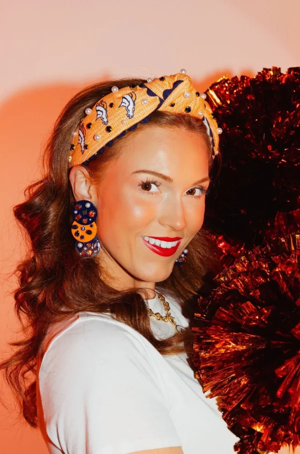 Denver Broncos Adult Cross Stitch Headband-Brianna Cannon Discount
