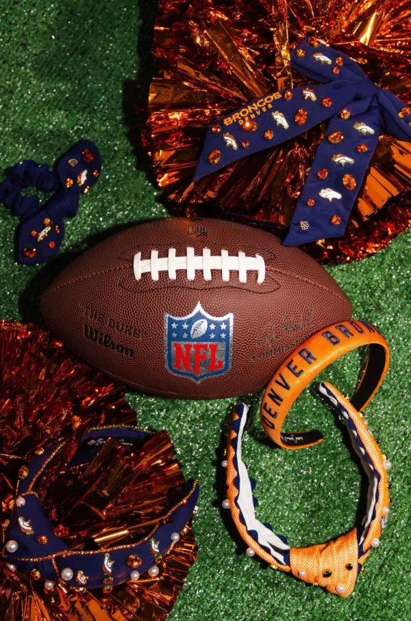Denver Broncos Navy Logo Headband-Brianna Cannon Online