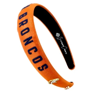 Denver Broncos Thin Embroidered Headband-Brianna Cannon Sale