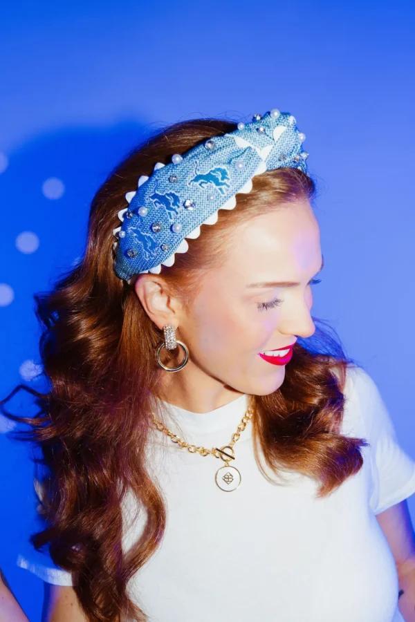 Detroit Lions Adult Cross Stitch Headband-Brianna Cannon Online