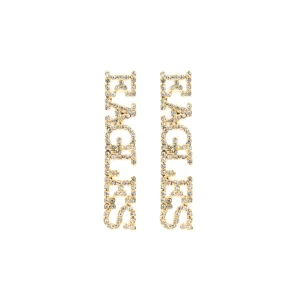 EAGLES Pavé Rhinestone Stud Earrings-Brianna Cannon New