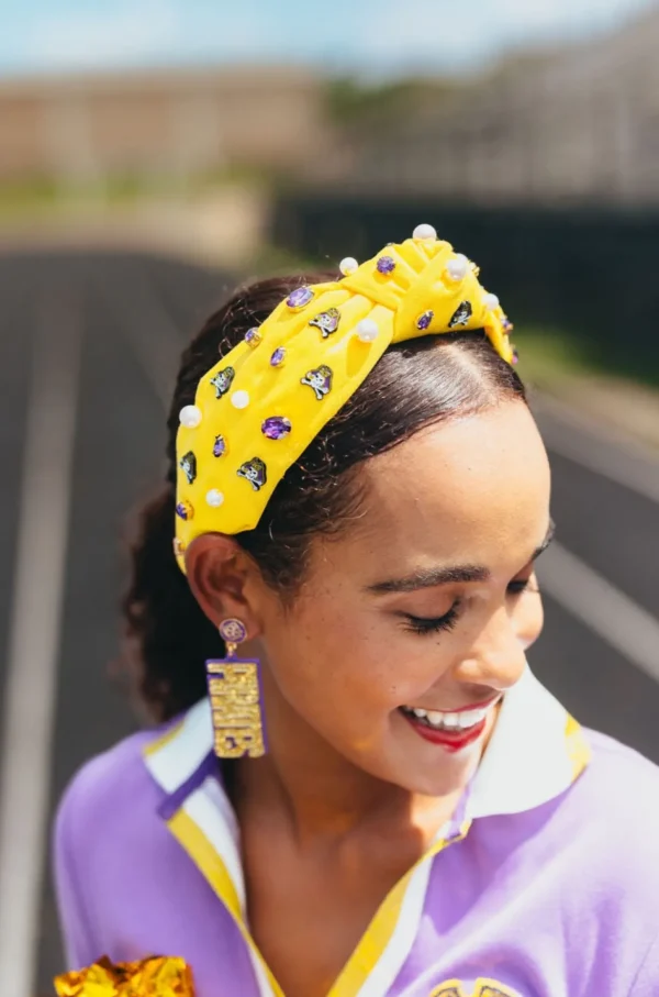 East Carolina Yellow Logo Headband-Brianna Cannon New