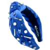 Fan Gear Baseball Headband in Blue-Brianna Cannon Sale