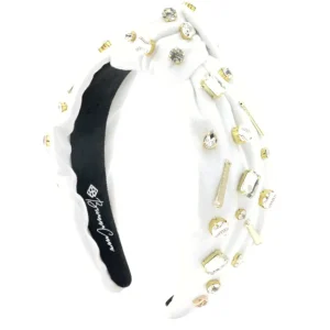 Fan Gear Baseball Headband in White-Brianna Cannon Clearance