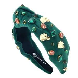 Fan Gear Football Headband in Green-Brianna Cannon Discount