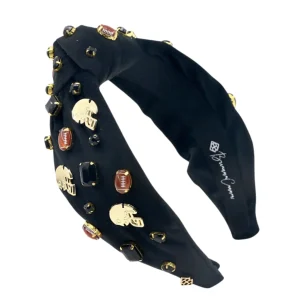 Fan Gear Football Headband in Black-Brianna Cannon Discount