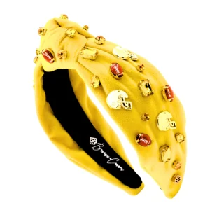 Fan Gear Football Headband in Athletic Gold-Brianna Cannon New