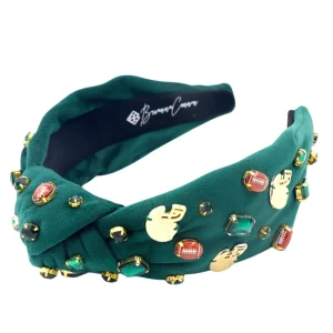 Fan Gear Football Headband in Green-Brianna Cannon Discount