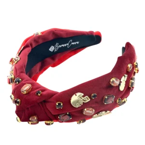 Fan Gear Football Headband in Maroon-Brianna Cannon Online