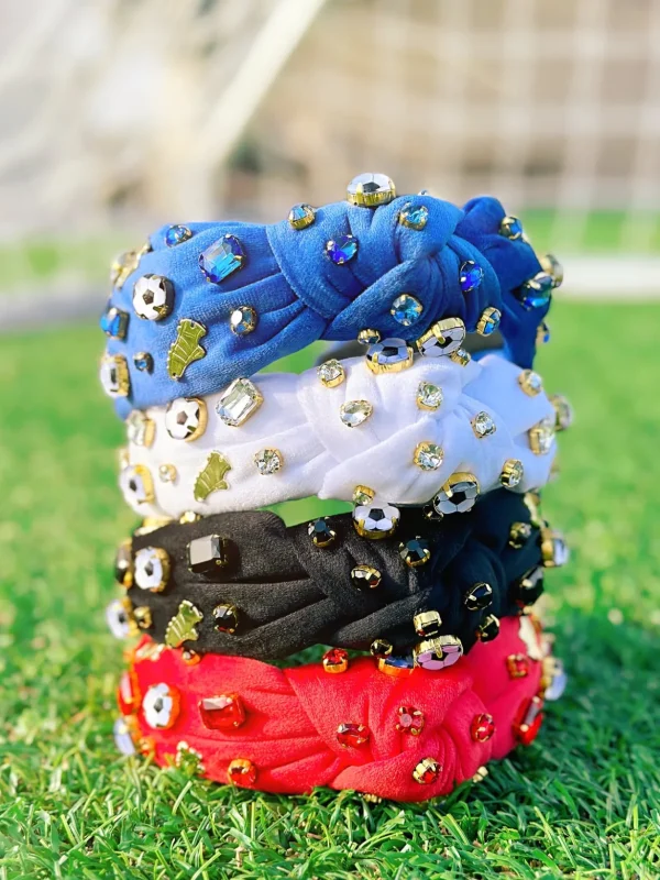 Fan Gear Soccer Headband in Blue-Brianna Cannon Hot