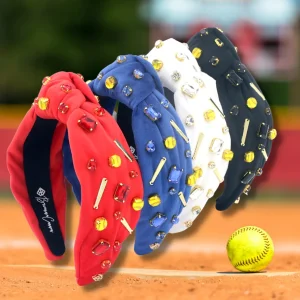 Fan Gear Softball Headband in Black-Brianna Cannon Hot