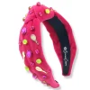 Fan Gear Tennis Headband in Hot Pink-Brianna Cannon Clearance