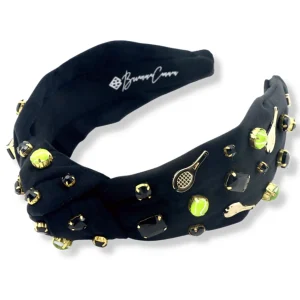 Fan Gear Tennis Headband in Black-Brianna Cannon Sale