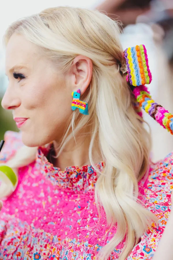 Fiesta Burro Piñata Stud Earrings-Brianna Cannon Hot