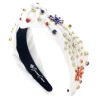 Firework Celebration Headband - White-Brianna Cannon Clearance